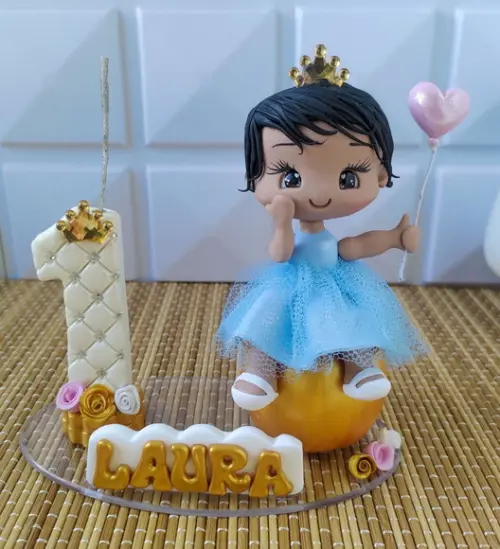 Topo de Bolo Princesa/realeza