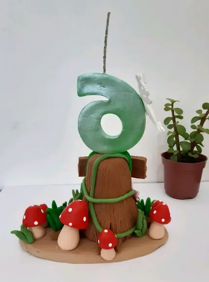 Topo de Bolo Sininho/tinkerbel em Biscuit