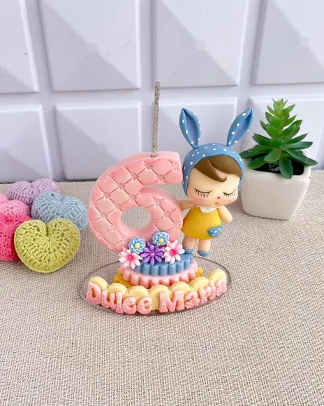 Vela Biscuit Bonequinha Metoo Personalizada Nome Idade