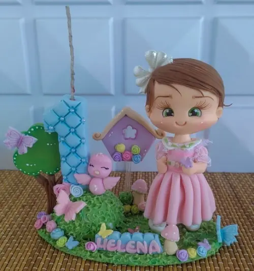 Vela de Aniversário Jardim Encantado