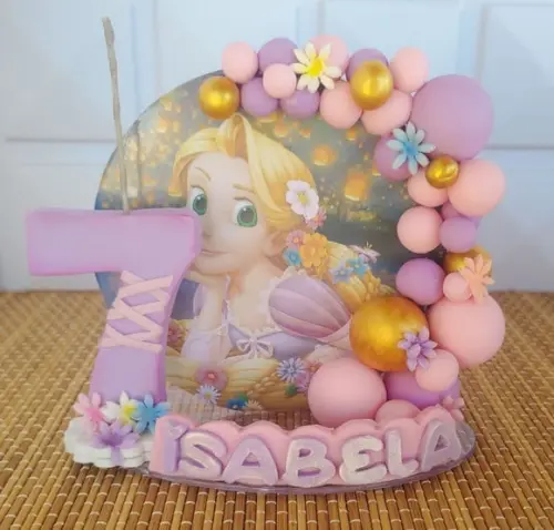 Vela de Aniversário Rapunzel