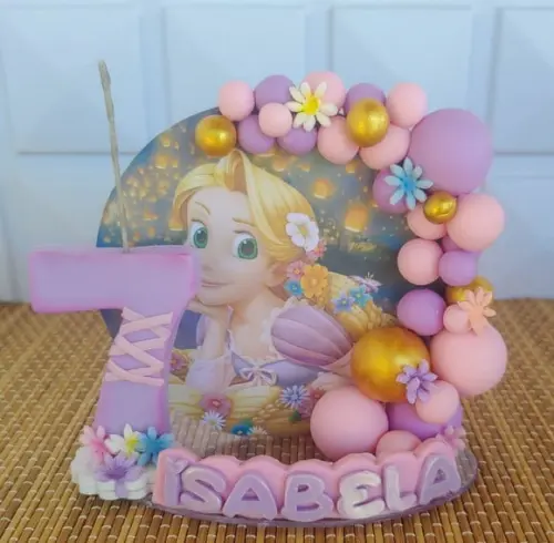 Vela de Aniversário Rapunzel
