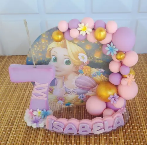 Vela de Aniversário Rapunzel