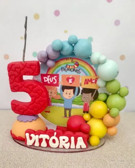 Vela Personalizada 3 Palavrinhas