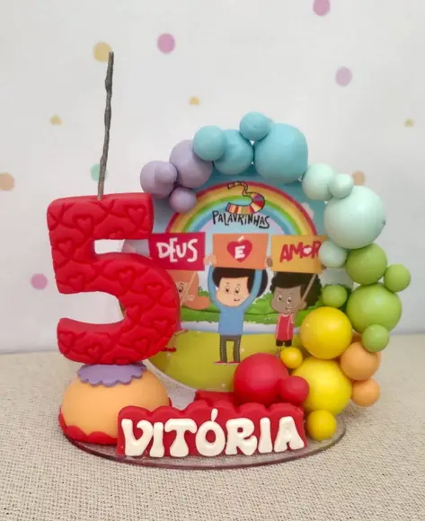 Vela Personalizada 3 Palavrinhas