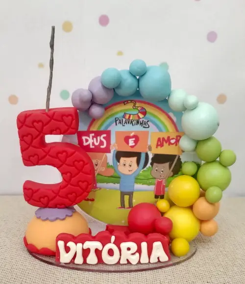 Vela Personalizada 3 Palavrinhas