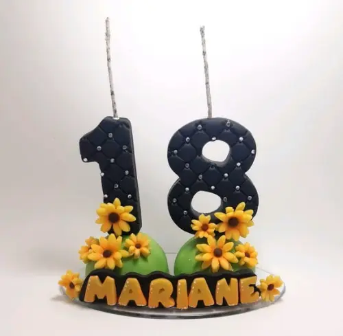 Vela Personalizada Girassol