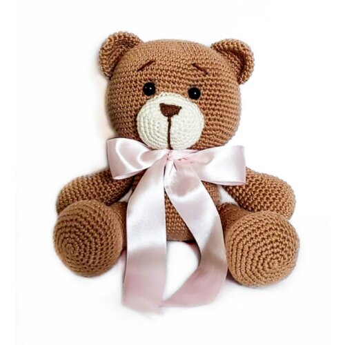 Urso Amigurumi 25cm Feito à Mão | Decoração Quarto Bebê | Pr