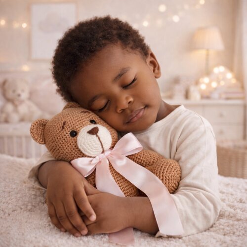 Urso Amigurumi 25cm Feito à Mão | Decoração Quarto Bebê | Pr