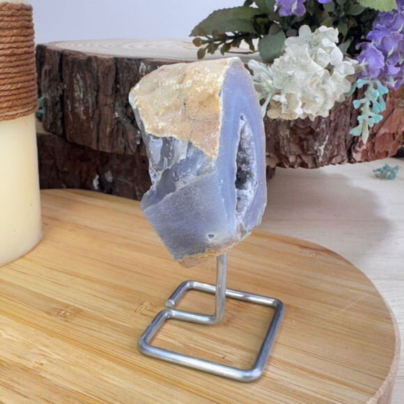 Mini Geodo de Ágata com Drusa ? Peça Única