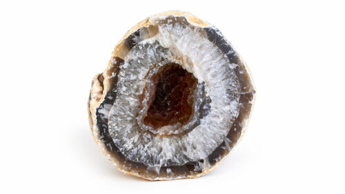 Ágata Natural c/ Drusa de Quartzo(geodo de Ágata) Peça Única