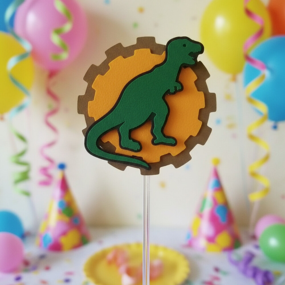 Topo de Bolo Dinossauro