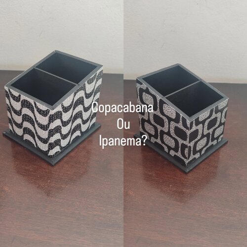 PORTA CONTROLE REMOTO 2 divisórias