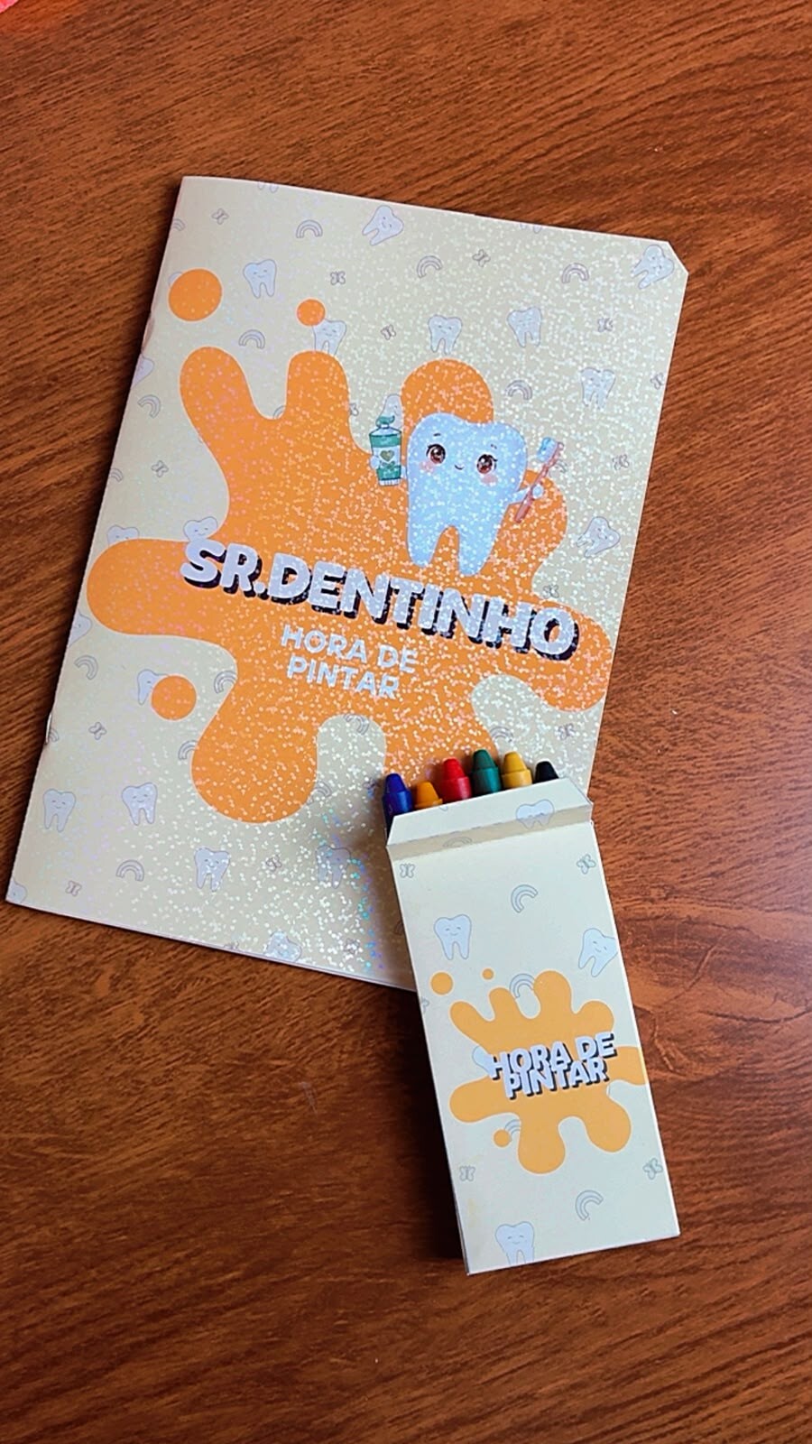 Kit 10 livros de Colorir Infantil Odontopediatria: Livrinho Sr. D