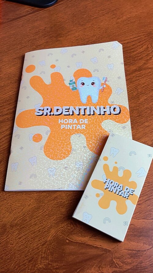 Kit 10 livros de Colorir Infantil Odontopediatria: Livrinho Sr. D