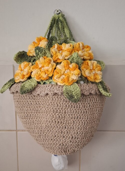 PUXA SACO CESTA DE FLORES