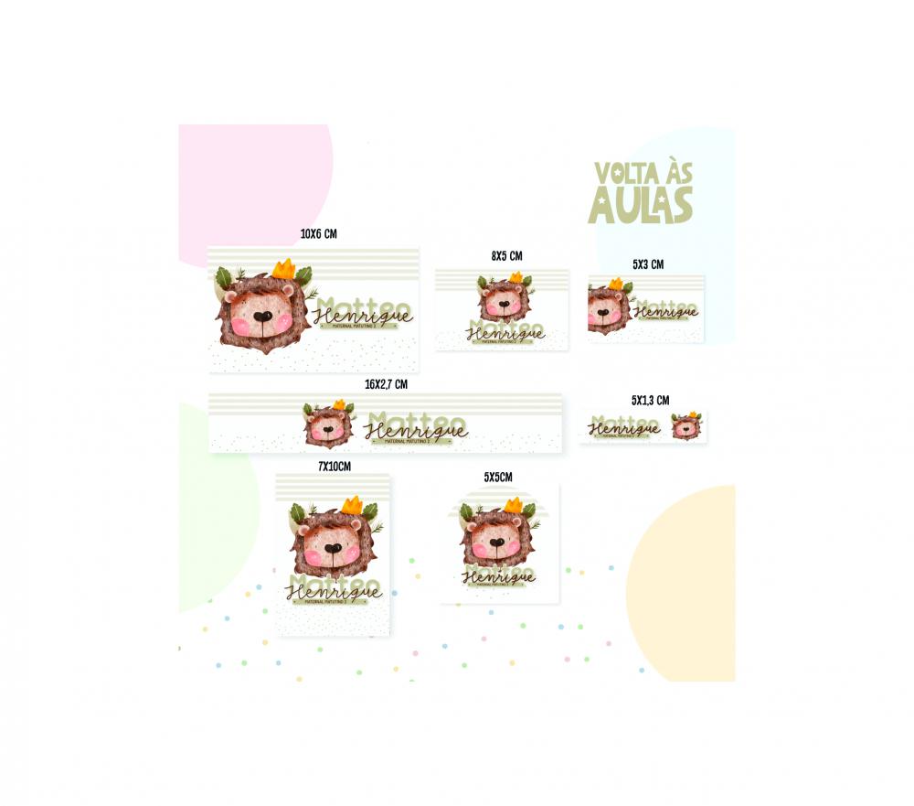 Arquivo Digital Etiquetas Escolares LEÃO