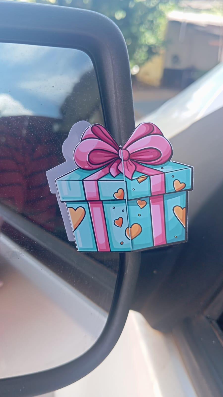 Kit Arquivo Digital Cartão Caixa Presente Retrovisor