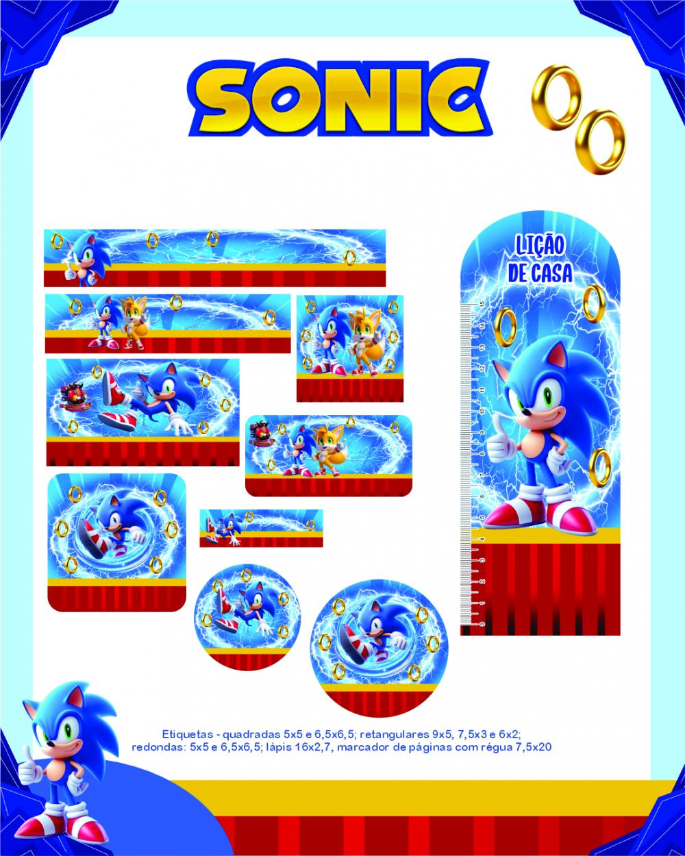 Arquivo Digital Etiquetas Escolares SONIC