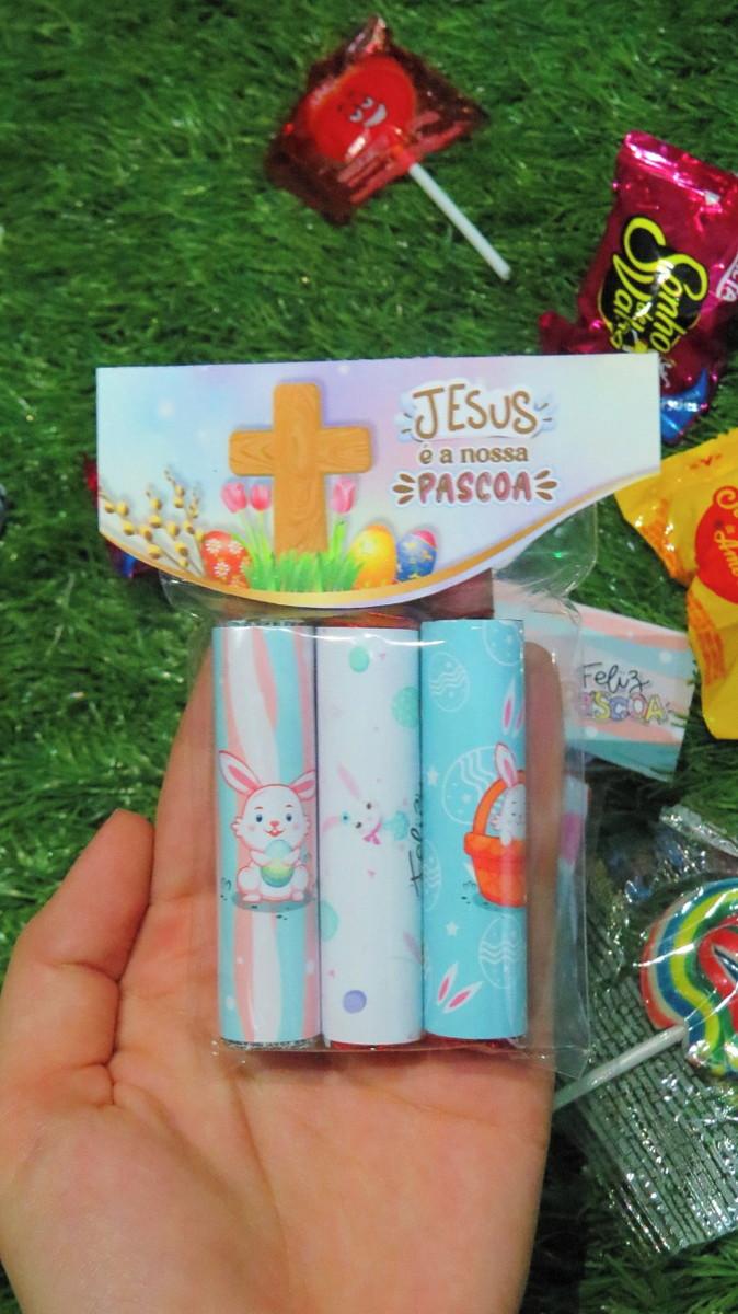 Arquivo digital Porta Batom com lapela páscoa cristã