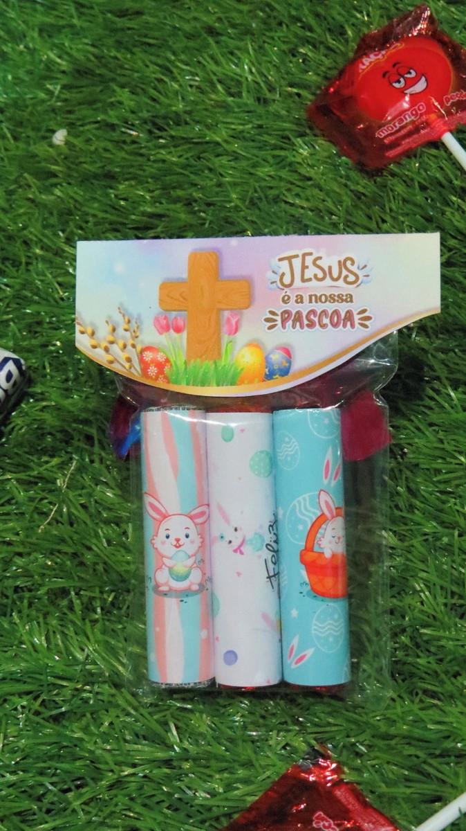 Arquivo digital Porta Batom com lapela páscoa cristã