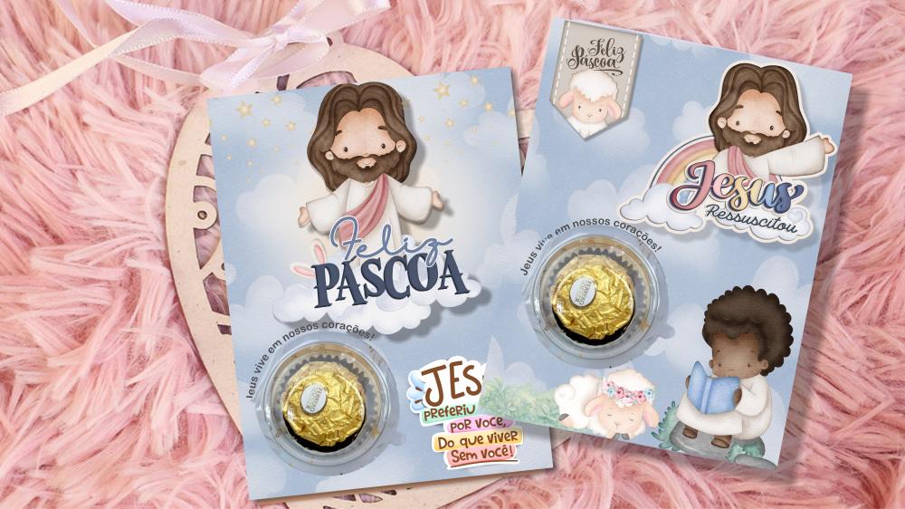 Arquivo Digital 4 Artes para Blister Páscoa Cristã