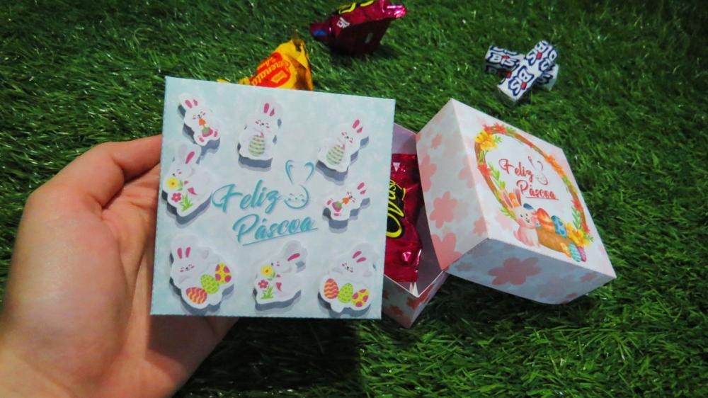 Arquivo Digital Caixa páscoa 4 doces