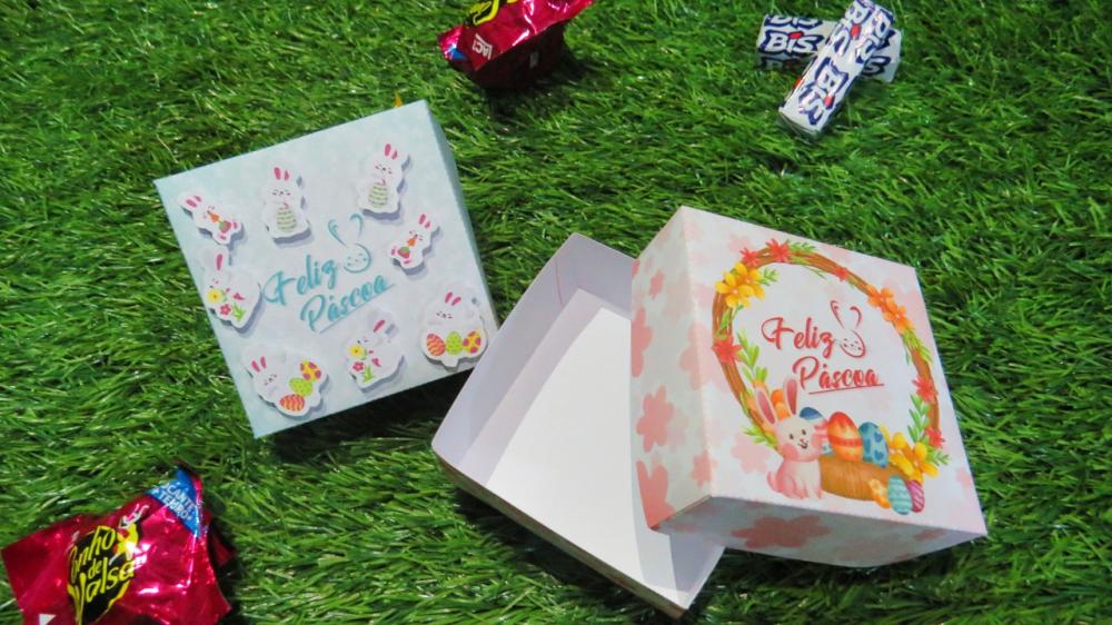 Arquivo Digital Caixa páscoa 4 doces