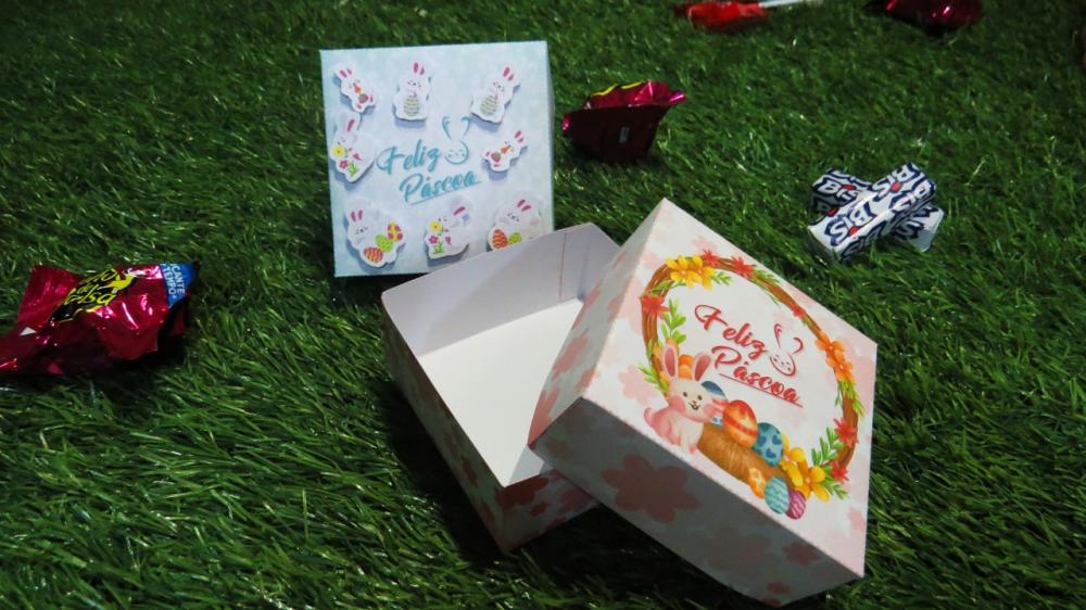 Arquivo Digital Caixa páscoa 4 doces