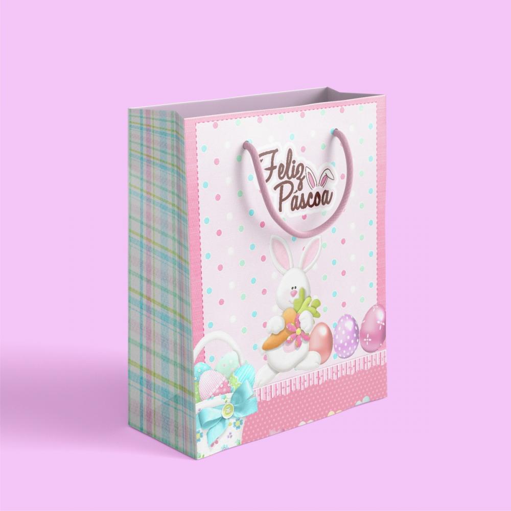 Kit  Arquivo Digital 2 Sacolinhas Páscoa
