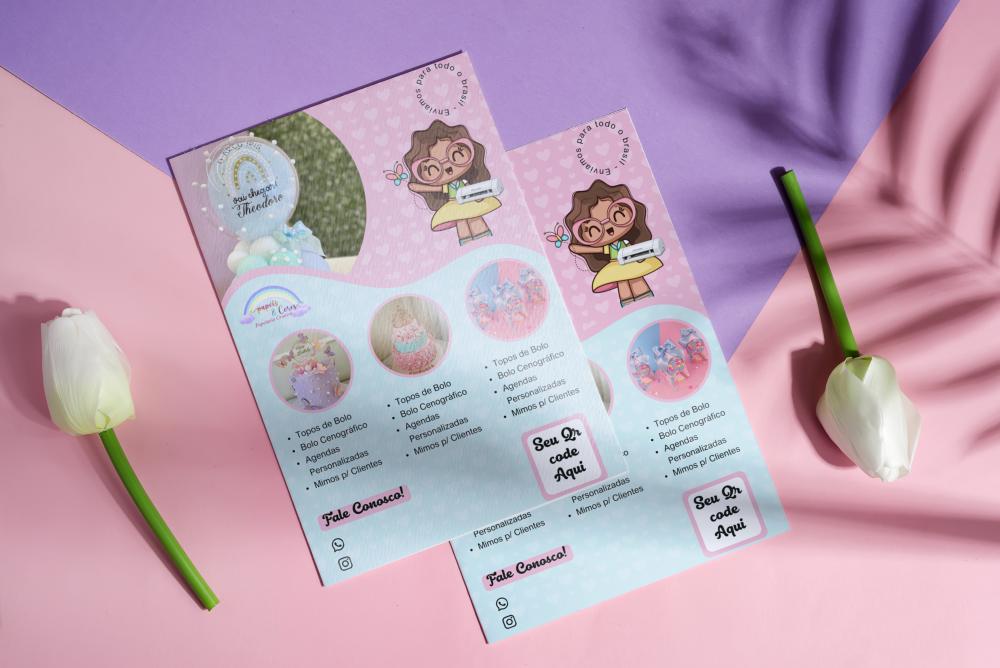 Arquivo digital Flyer Papelaria personalizazada