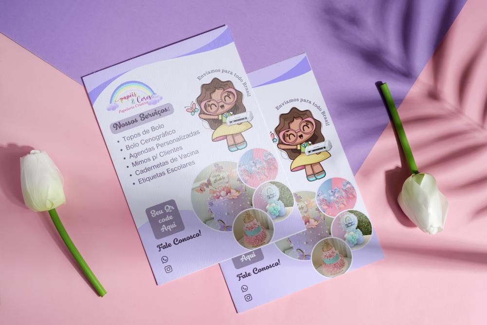 Arquivo digital Flyer Papelaria personalizazada