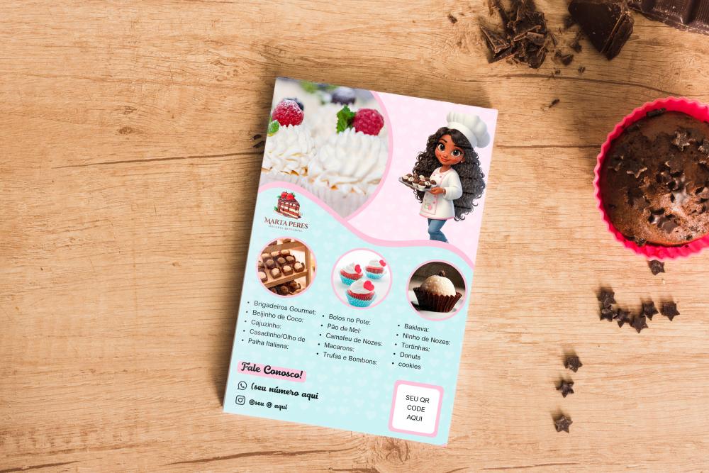 Arquivo Digital Flyer Confeitaria (canva)