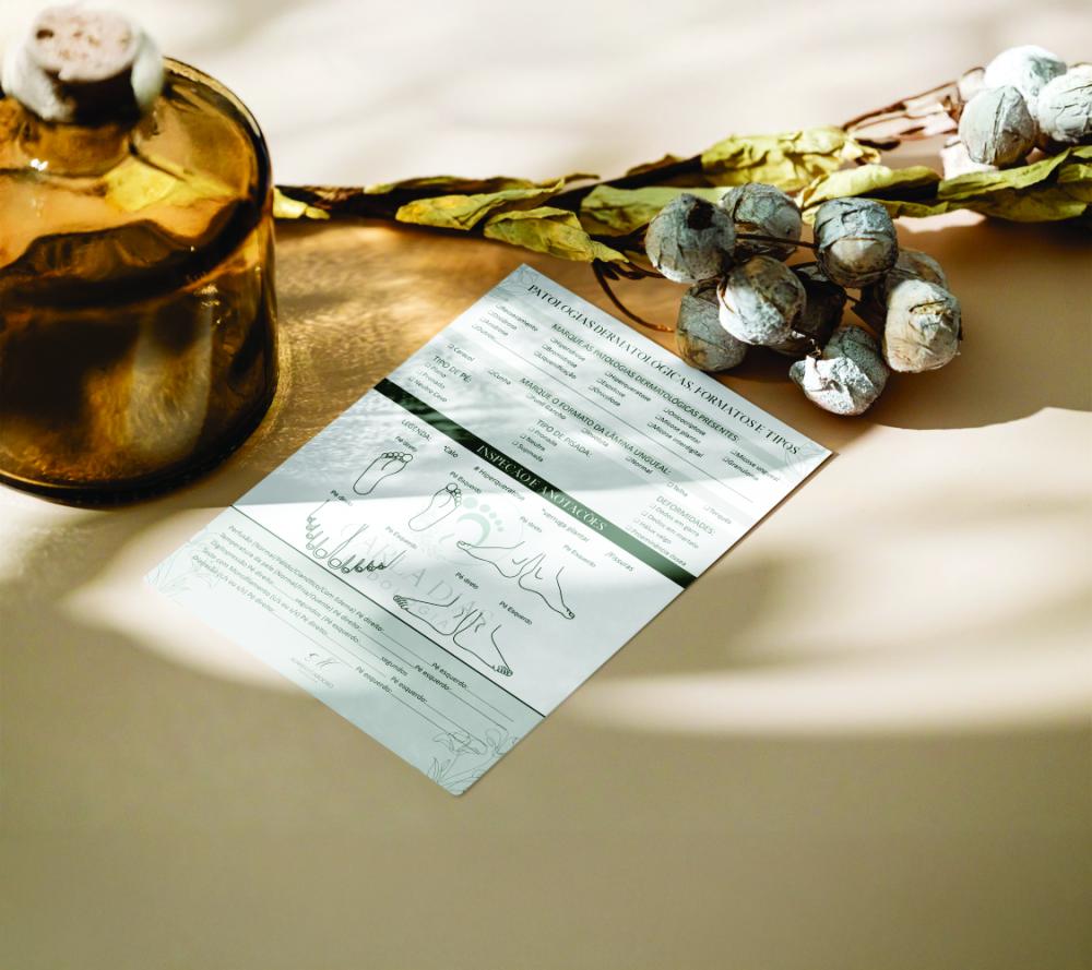 Arquivo Digital Ficha de Anamnese Floral para Podologia