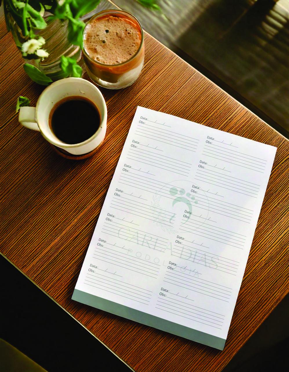 Arquivo Digital Ficha de Anamnese Floral para Podologia