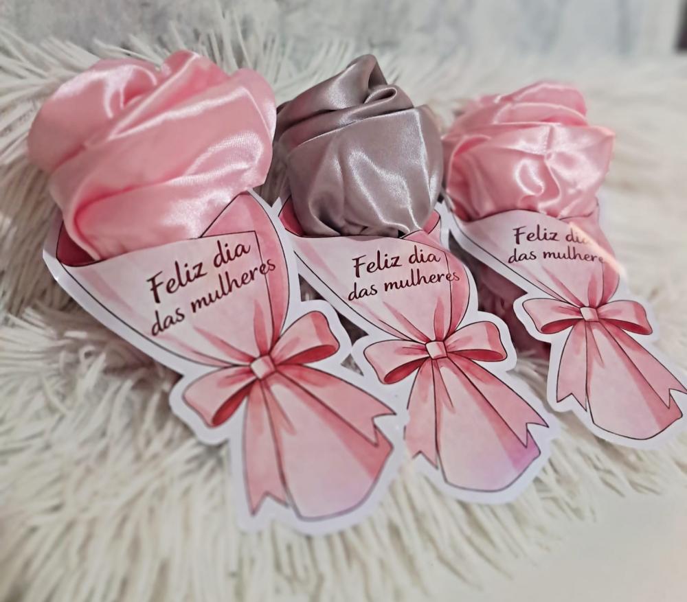 Arquivo Digital Buquê Rosa - Dia da Mulher