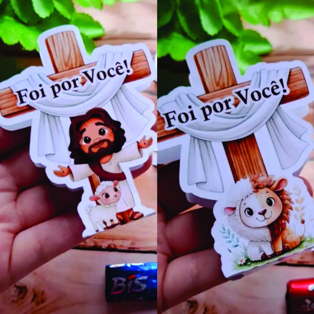 Arquivo Digital Porta Bis ou Batom Cruz Páscoa Cristã