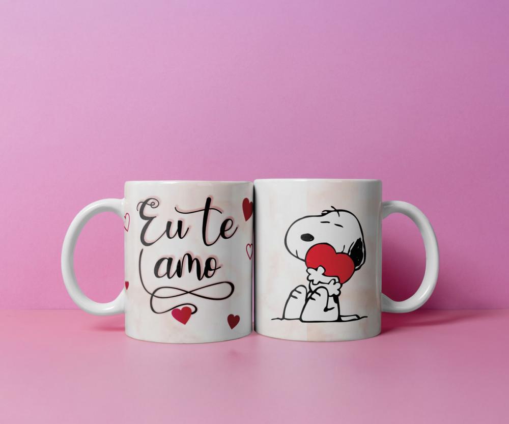 Arquivo Digital Caneca Eu Te Amo Snoopy