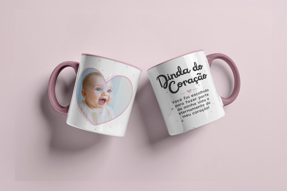 Arquivo Digital Arte para Caneca Dinda (madrinha)