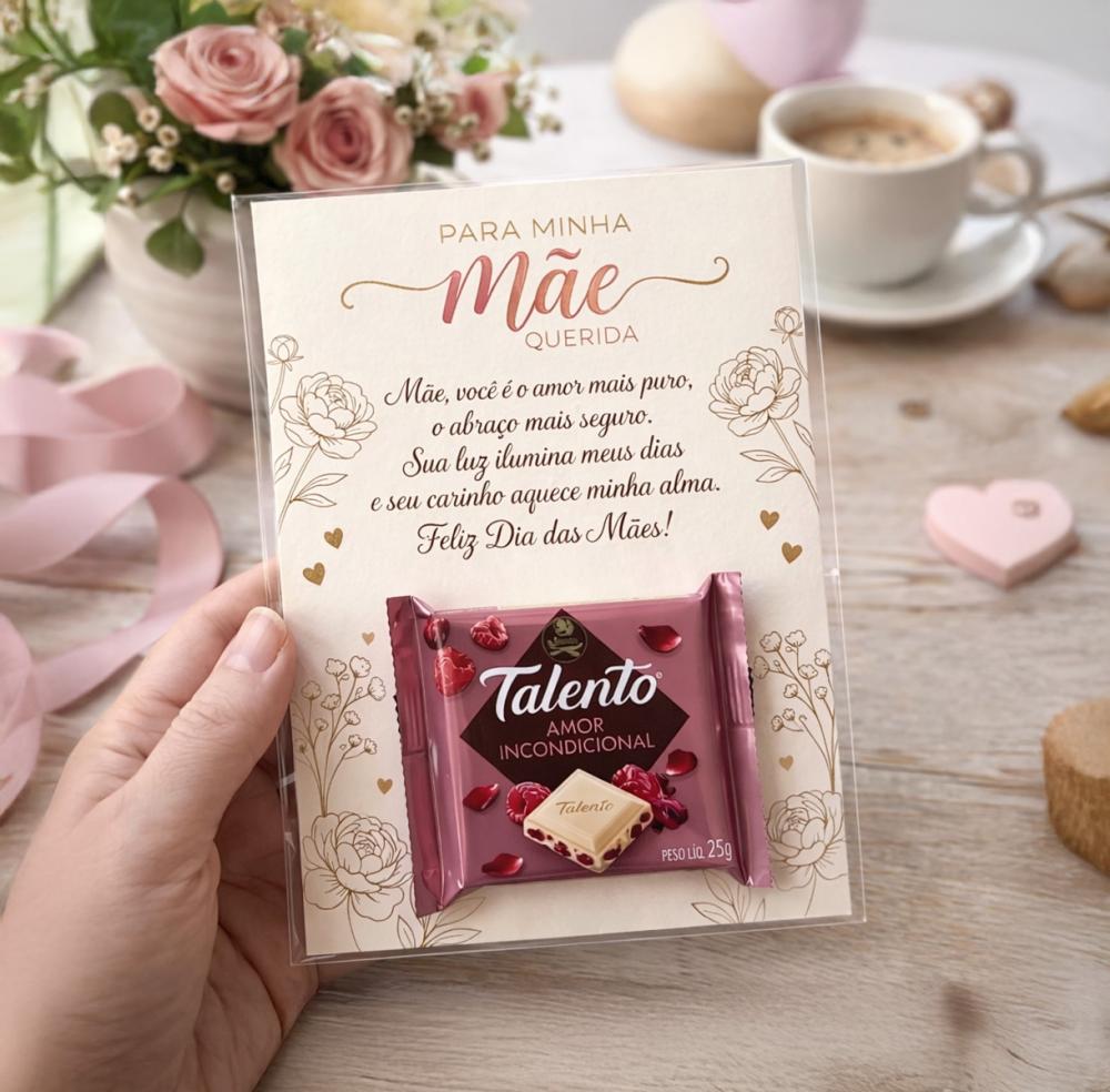 Arquivo Digital Card Talento Dia das Mães (texto Editável)