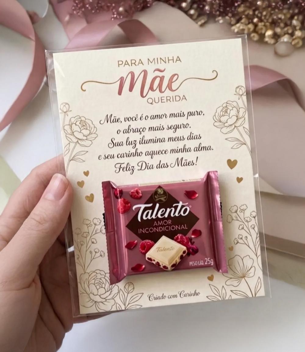 Arquivo Digital Card Talento Dia das Mães (texto Editável)