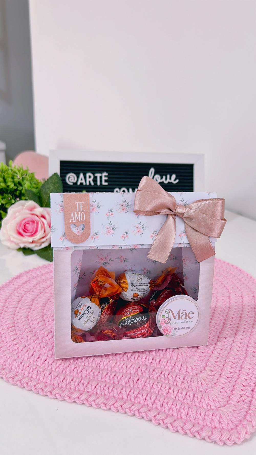 Arquivo Digital Sacolinha Fechada Floral Dia das Mães