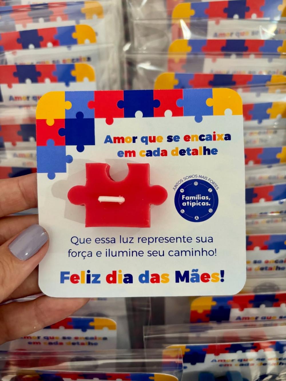 Arquivo Digital Card Porta Vela Mãe Atípica