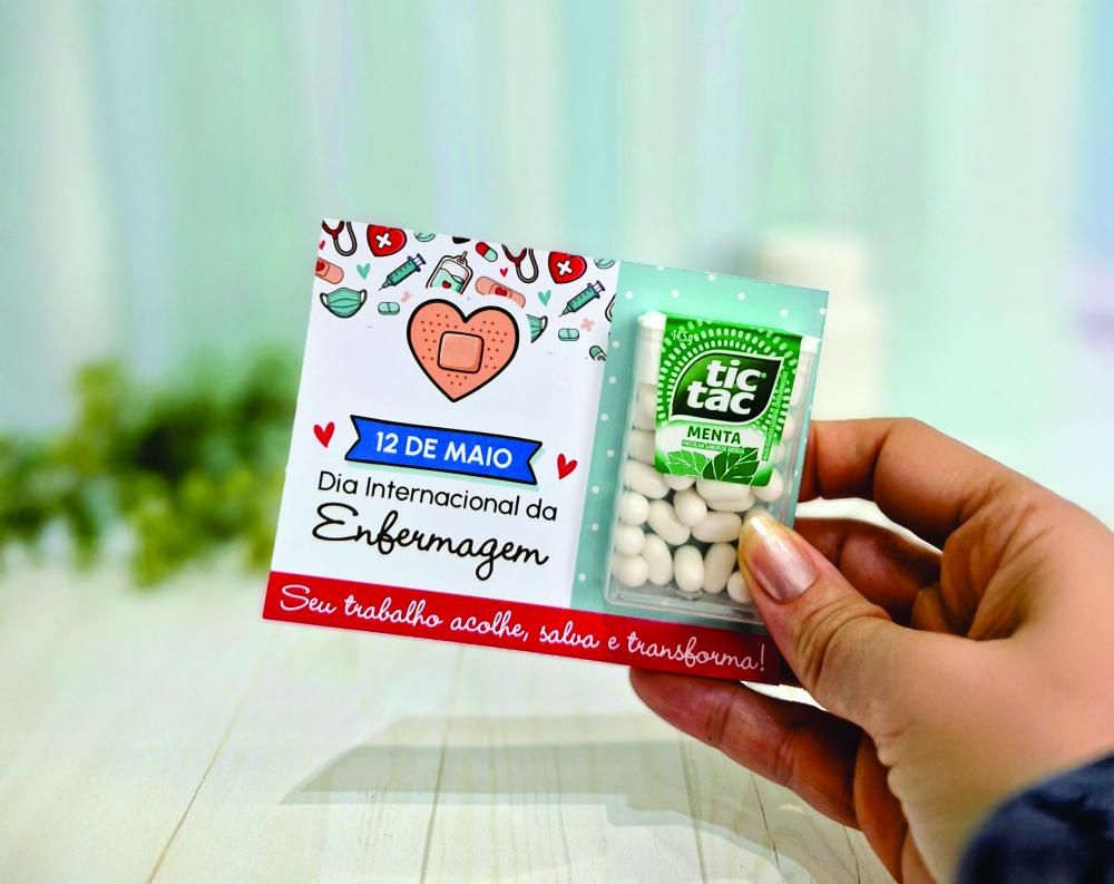 Arquivo Digital Card porta Tic-Tac dia da enfermagem