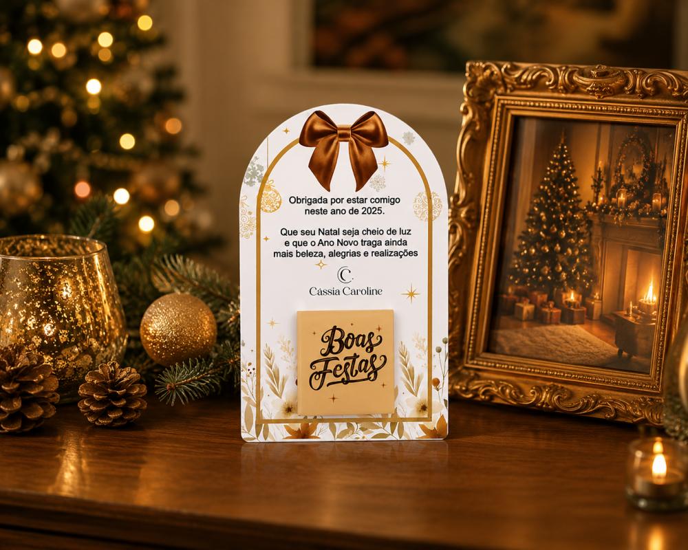 Arquivo Digital Card Marron Porta La Creme Natal