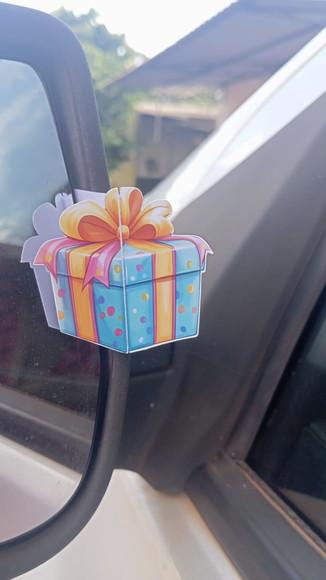 Kit Arquivo Digital Cartão Caixa Presente Retrovisor