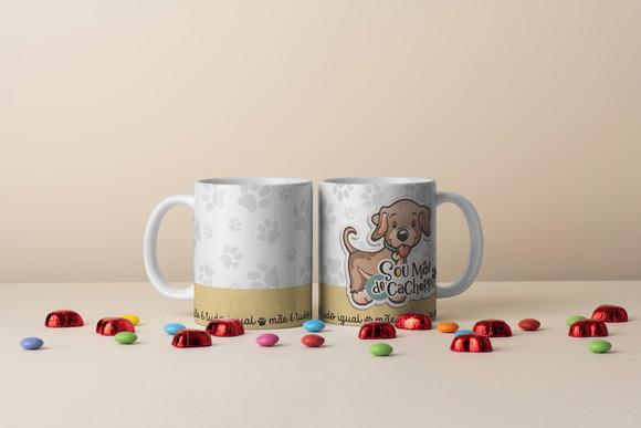 Pac Arquivo Digital Arte para Caneca Mãe de Pet