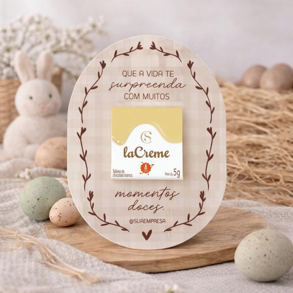 Arquivo Digital Kit Card Páscoa Marrom La Creme