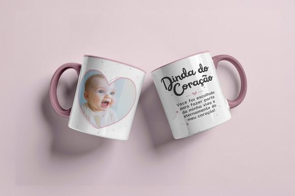 Arquivo Digital Arte para Caneca Dinda (madrinha e Crisma)