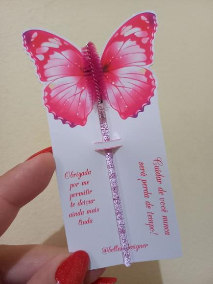 Arquivo Digital Borboleta Porta Escova De Cílios + Cuidados